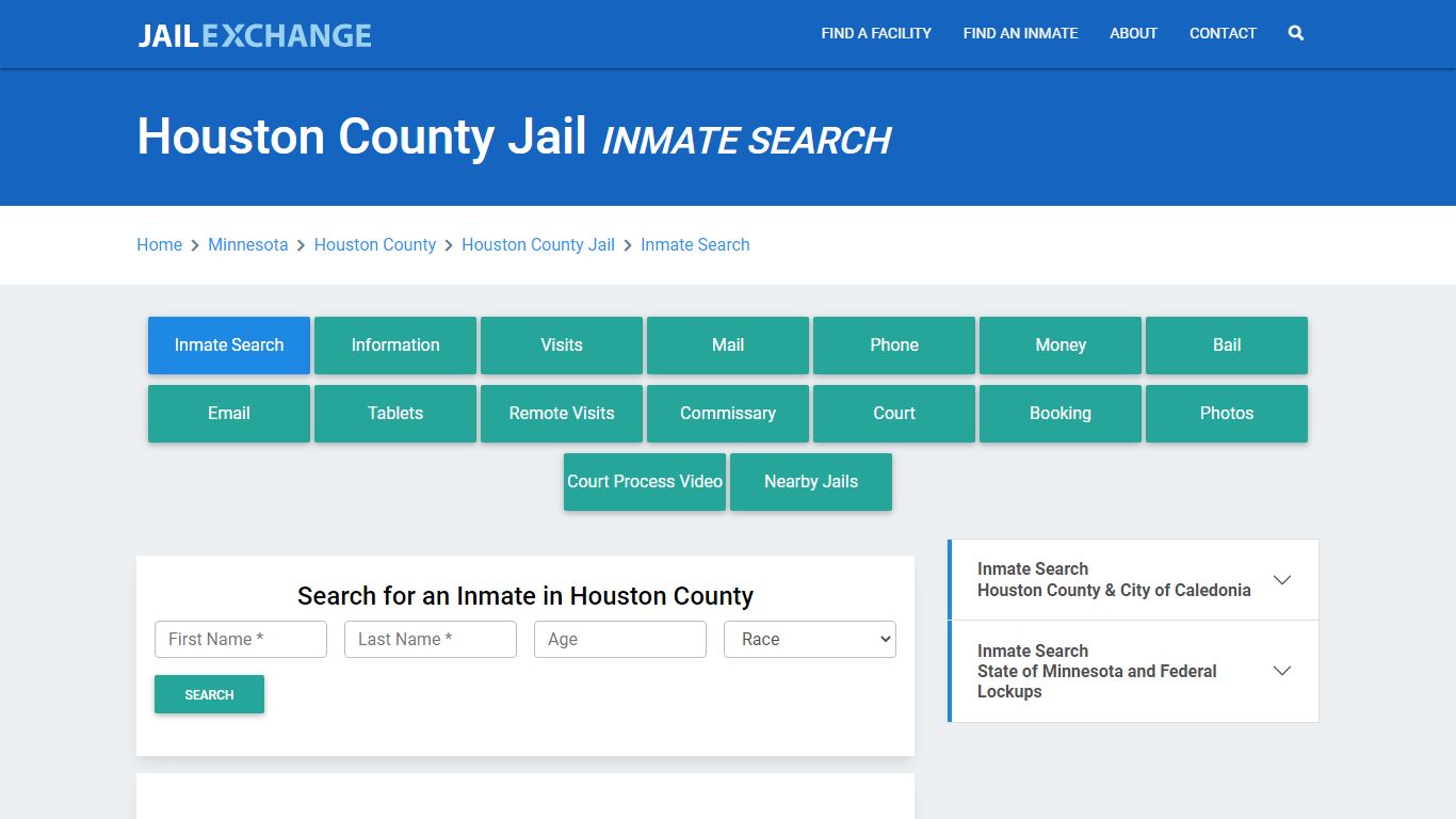 Houston County Jail, MN Inmate Search: Roster & Mugshots